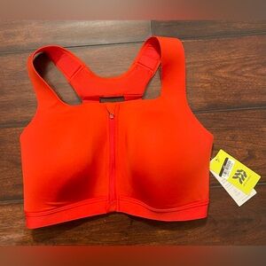 NWT All in Motion Woman’s Large Orange Support Sport Bra 38D